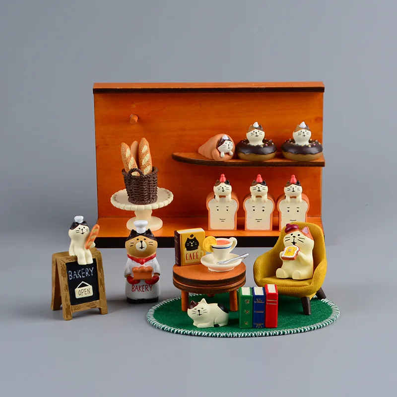Bonsai Garden Japan - Zakka Style Cartoon Cat Bread Toast
