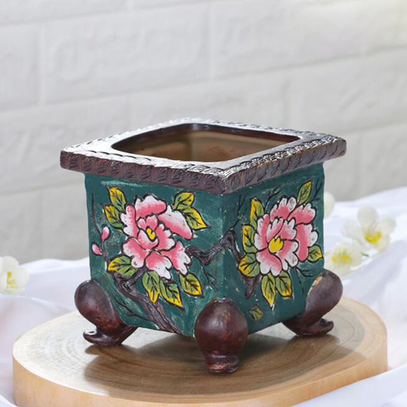 Bonsai Garden Europe - Korean Style Handpainted Floral Pattern Ceramic