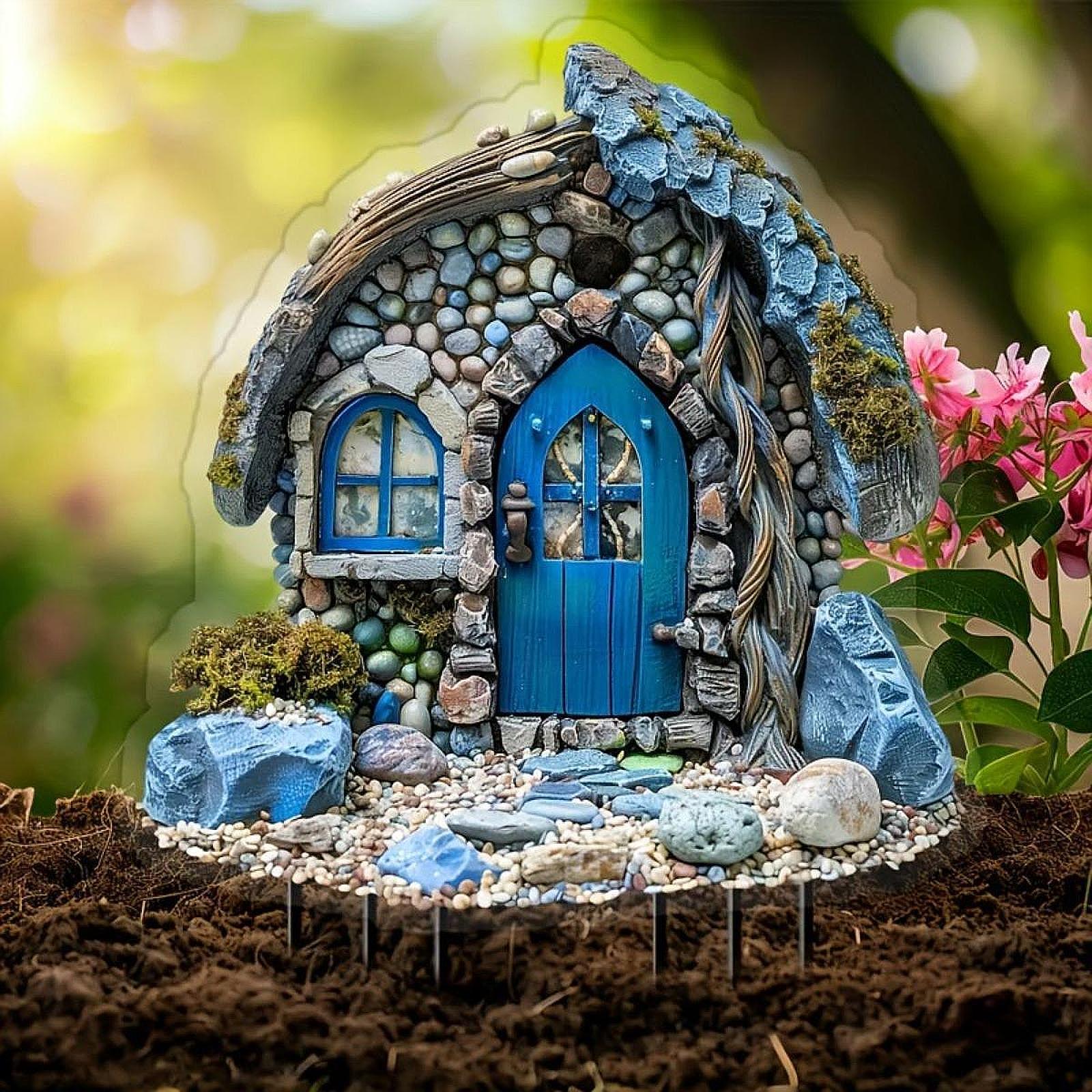 House Decorative Garden Stake  - Bonsai Garden Backyard review and price