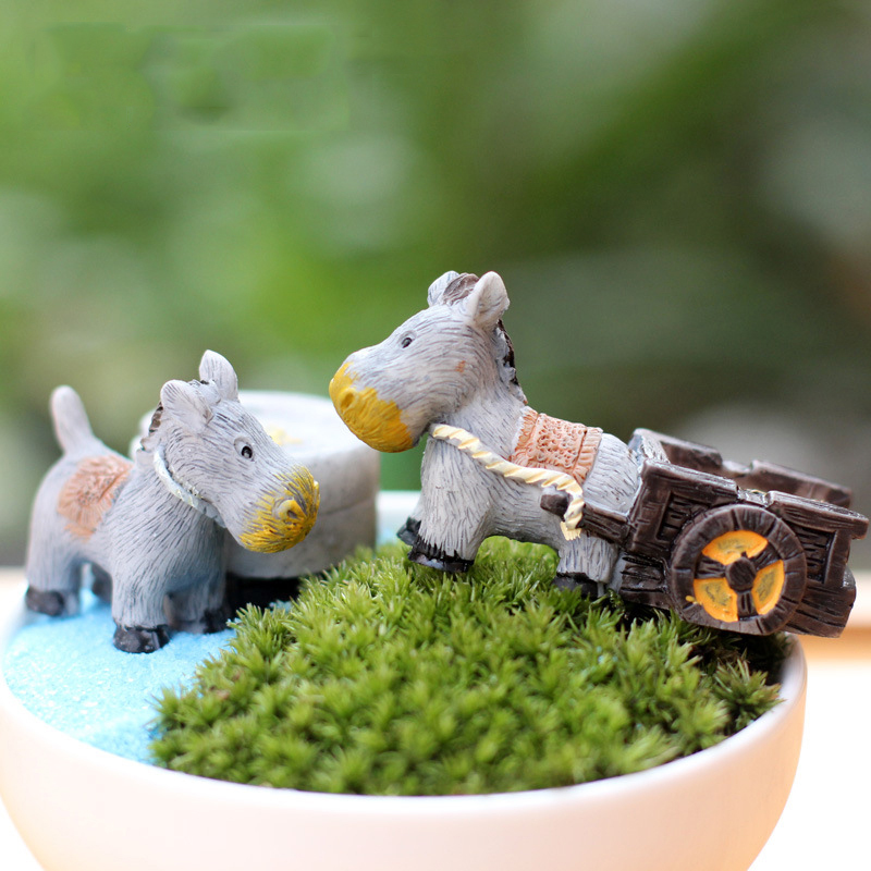 Animal Figurines Mini Donkey P - Bonsai Garden Japan review and price