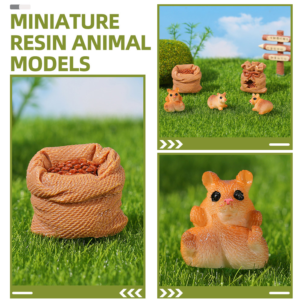 1Set Cute Resin Mini Rat Ornam - Bonsai Garden Backyard review and price