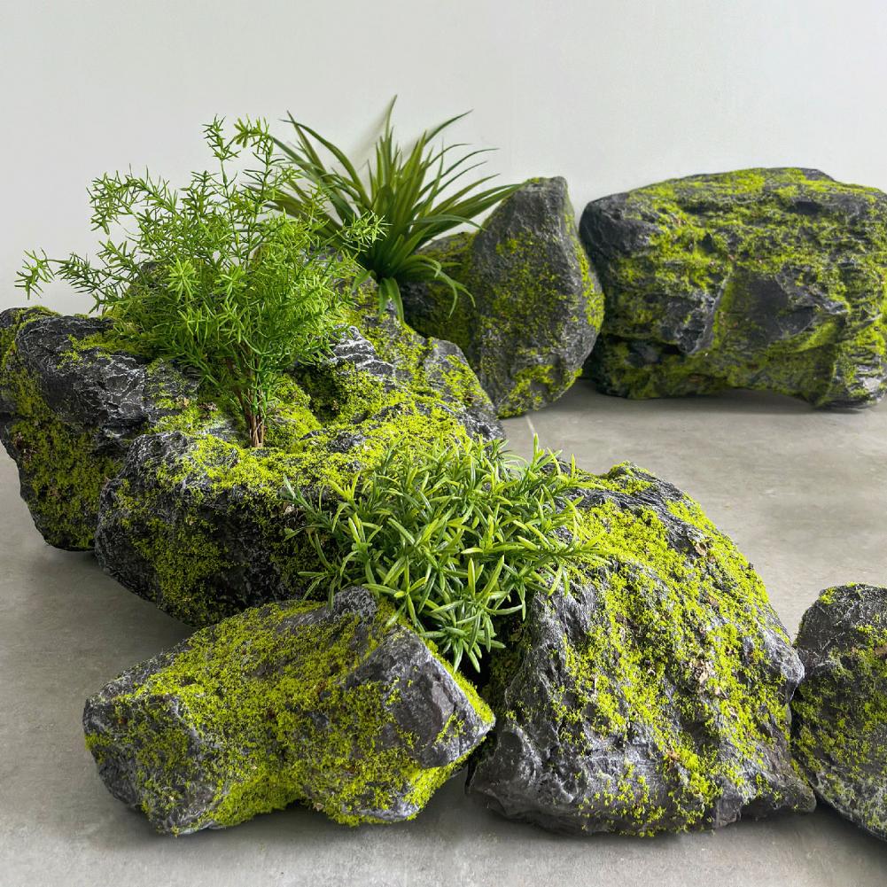 Artificial Moss Rocks for Land - Bonsai Garden Backyard review and price