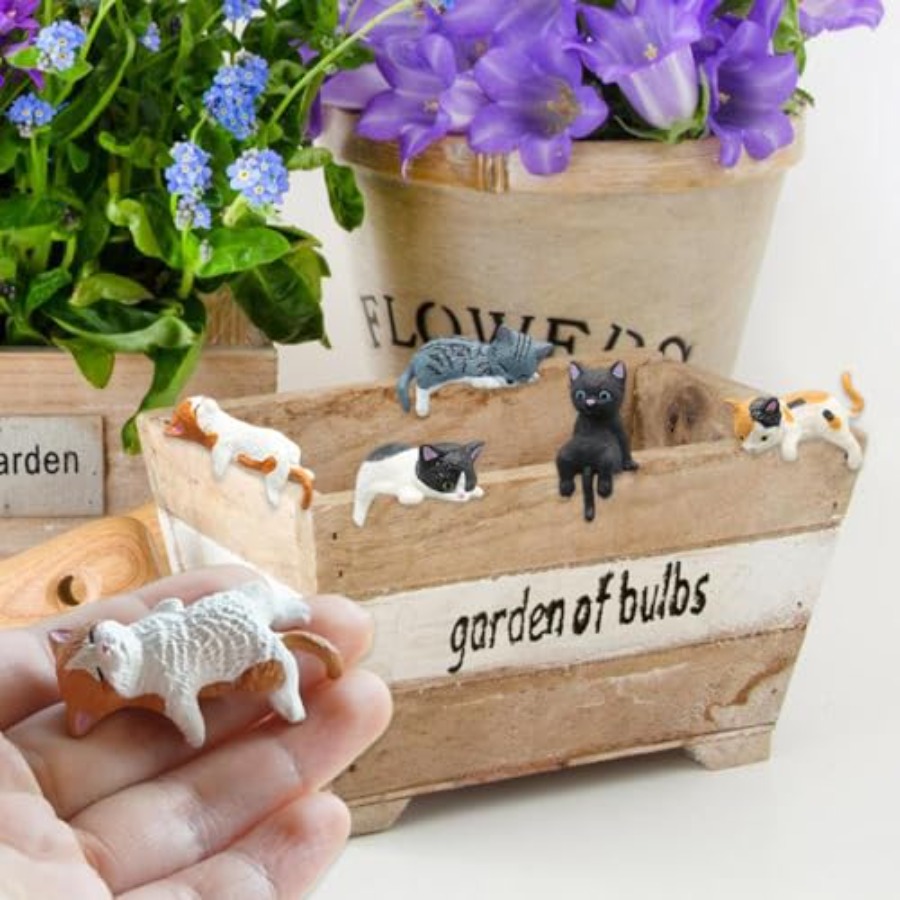 Miniature Cute Cat Figurines,  - Bonsai Garden Japan review and price