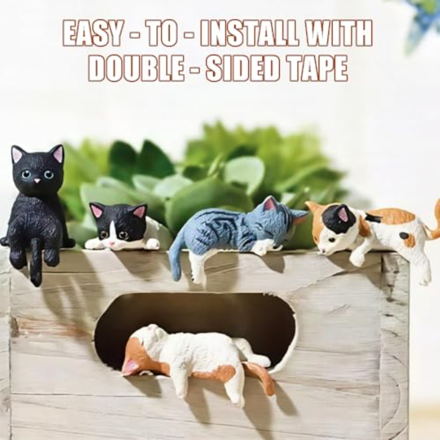 Miniature Cute Cat Figurines,  - Bonsai Garden Japan review and price