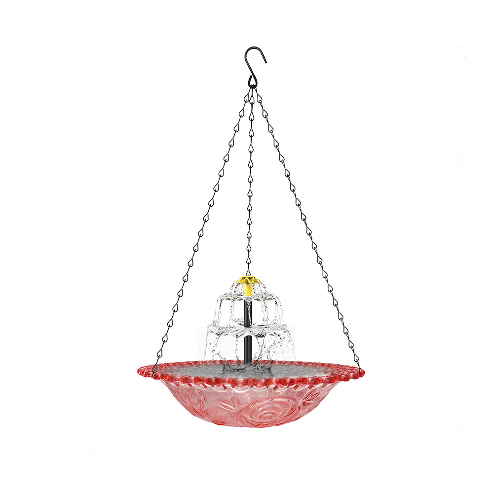 Hanging Solar Powered Birdbath - Bonsai Garden Backyard review and price