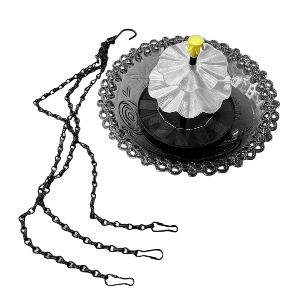 Solar Powered Hanging Birdbath - Bonsai Garden Backyard review and price