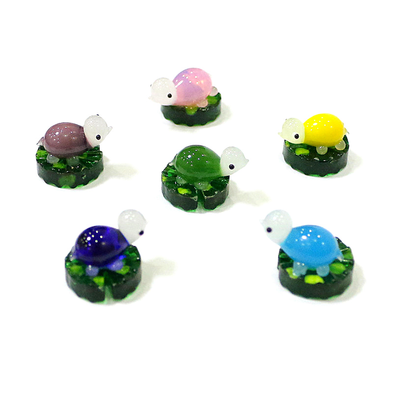 2pcs Colorful Mini Turtle Stat - Bonsai Garden Japan review and price