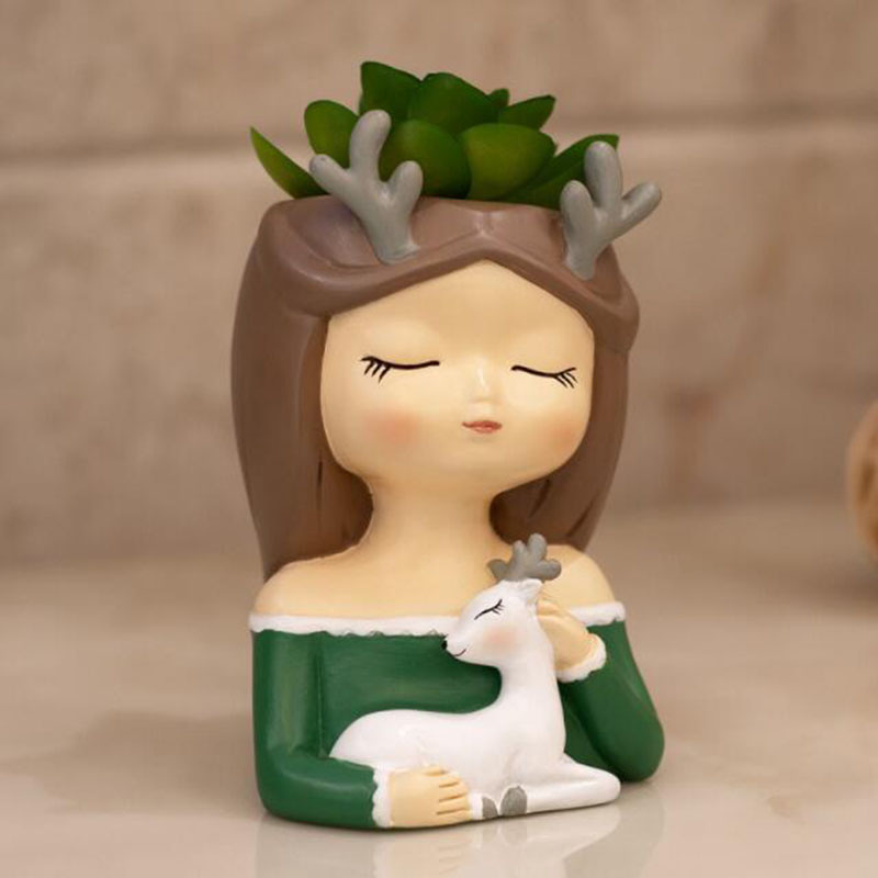 Creative Resin Fleshy Flowerpo - Bonsai Garden Europe review and price