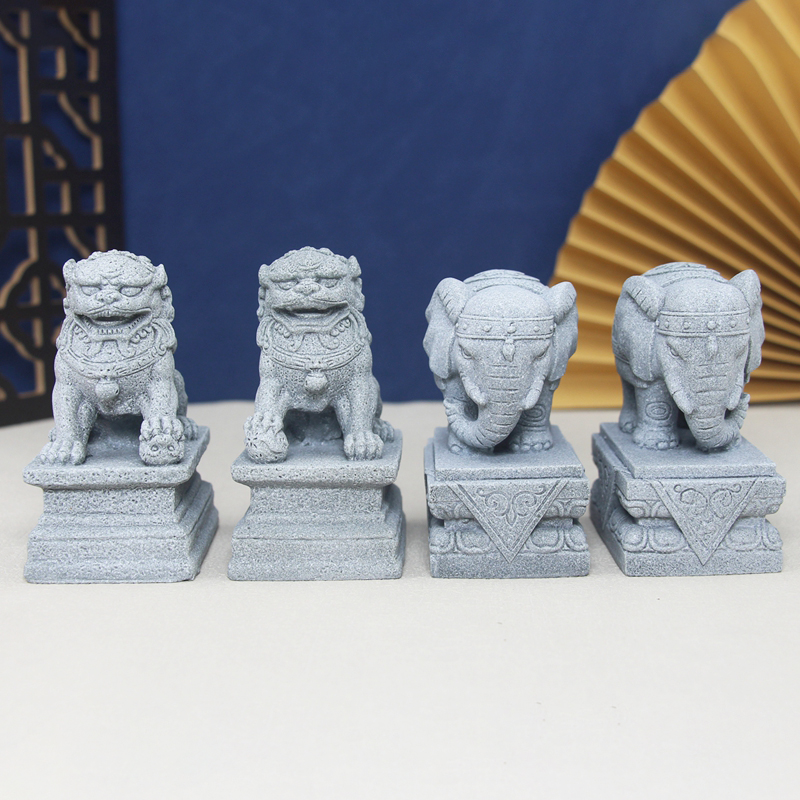 Artificial Stone Elephant Lion - Bonsai Rock Garden review and price