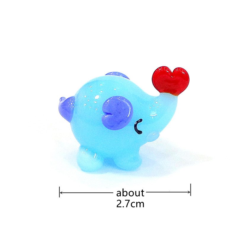 Cute Mini Glass Elephant Figur - Bonsai Garden Japan review and price